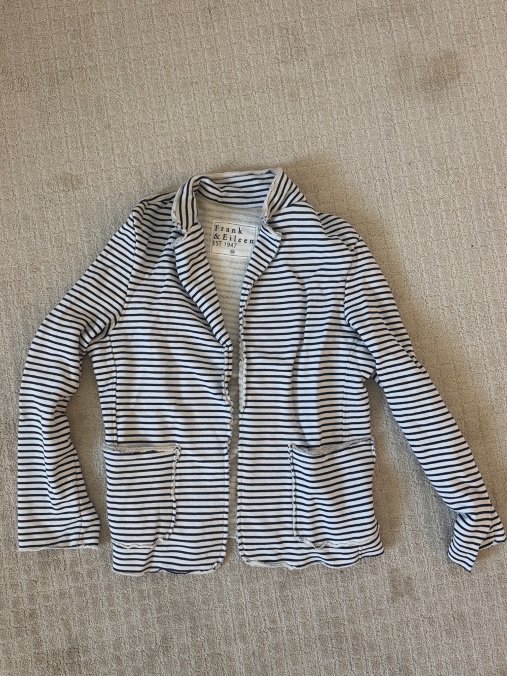 NWOT Frank & Eileen Dublin French Striped Blazer